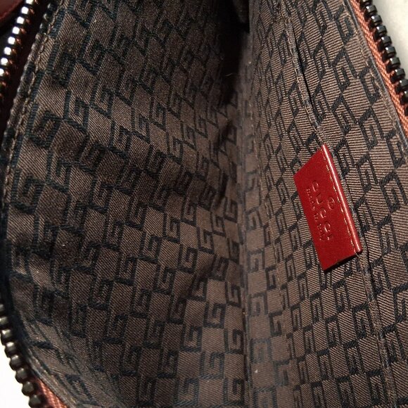Gucci Burgundy Leather Clutch with COA - Picture 8 of 16